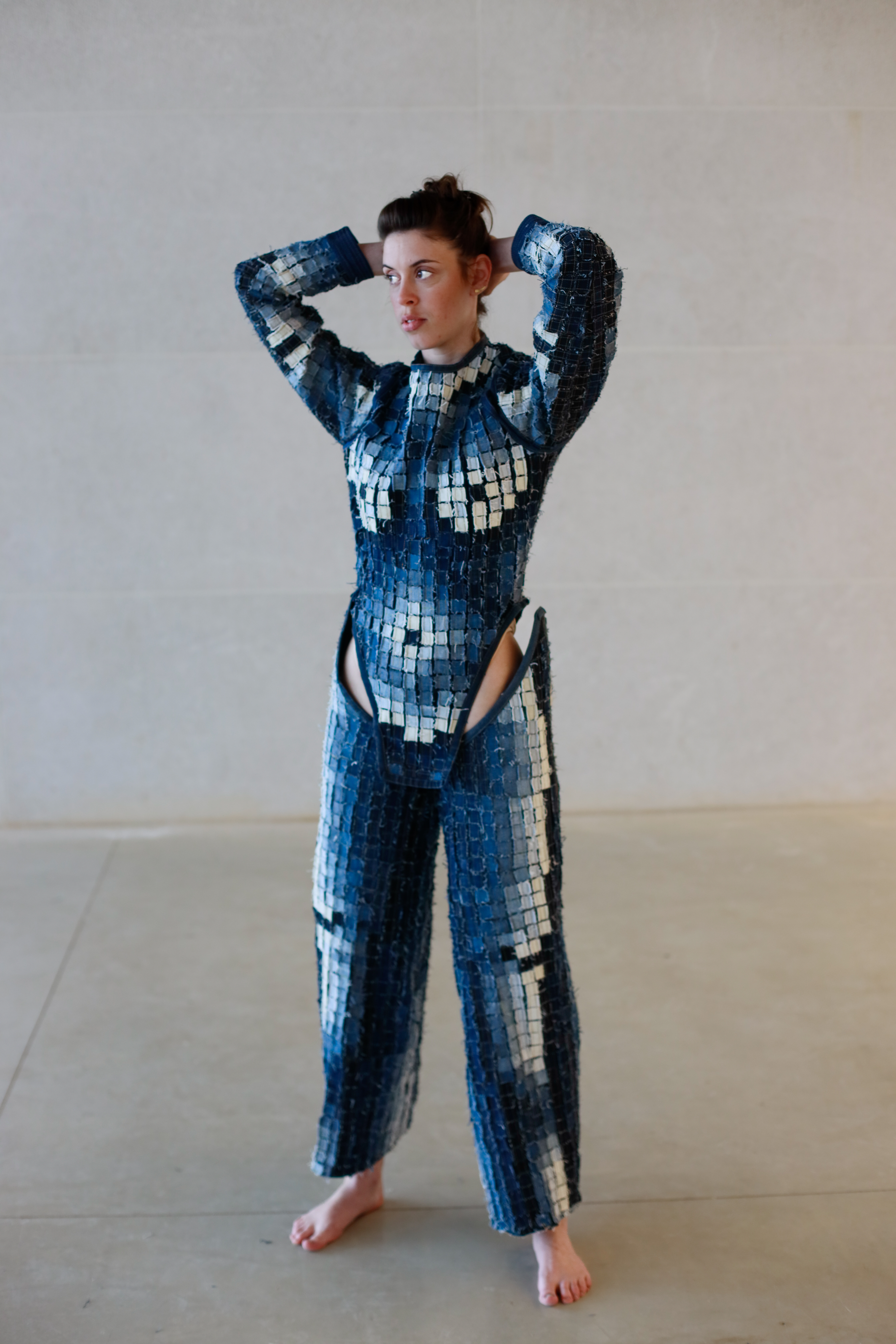 בגד ג׳ינס מעוצב על ידי שקד כהן, המחלקה לצורפות ואופנה
