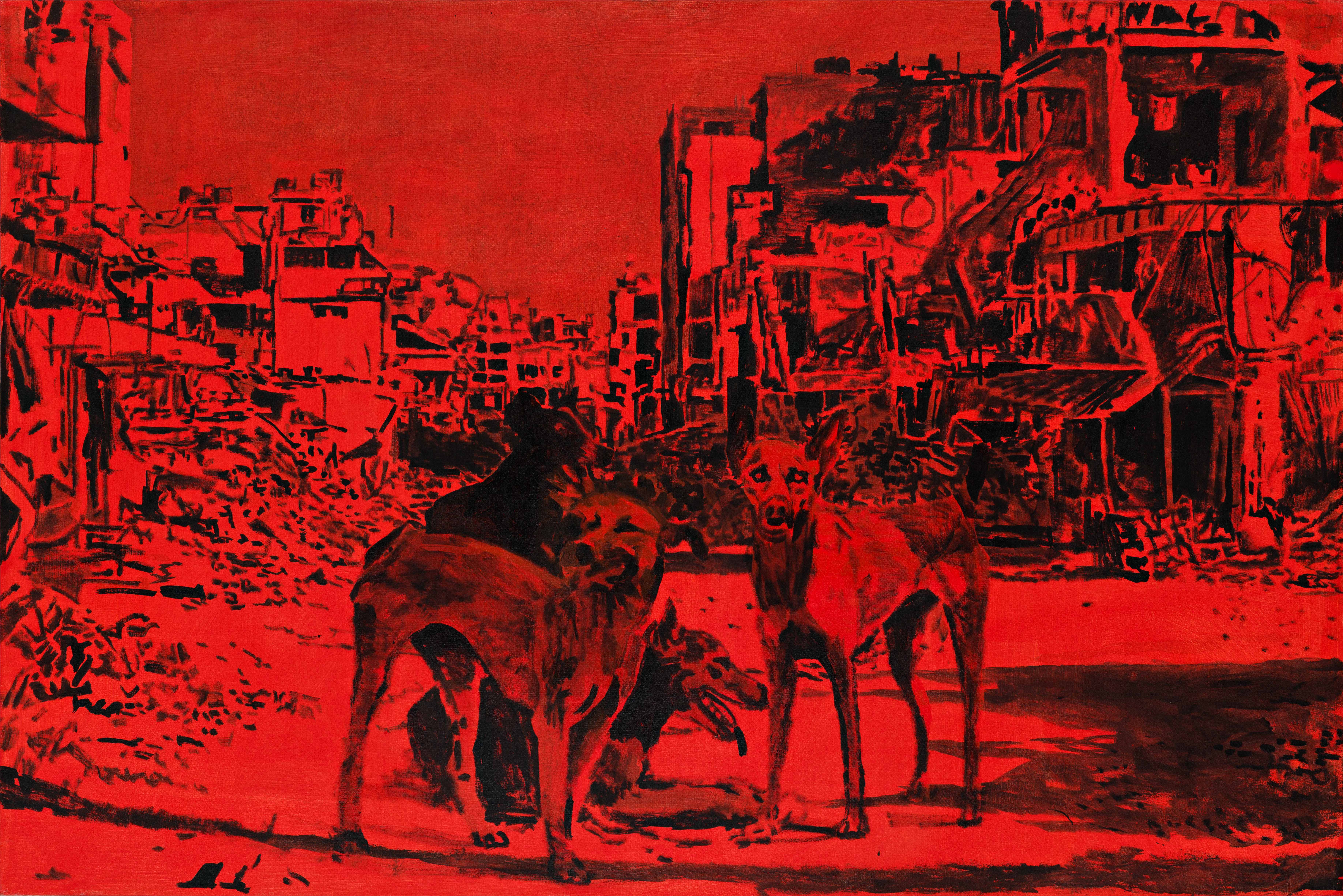 דוד ריב, כלבים בעזה, 2024