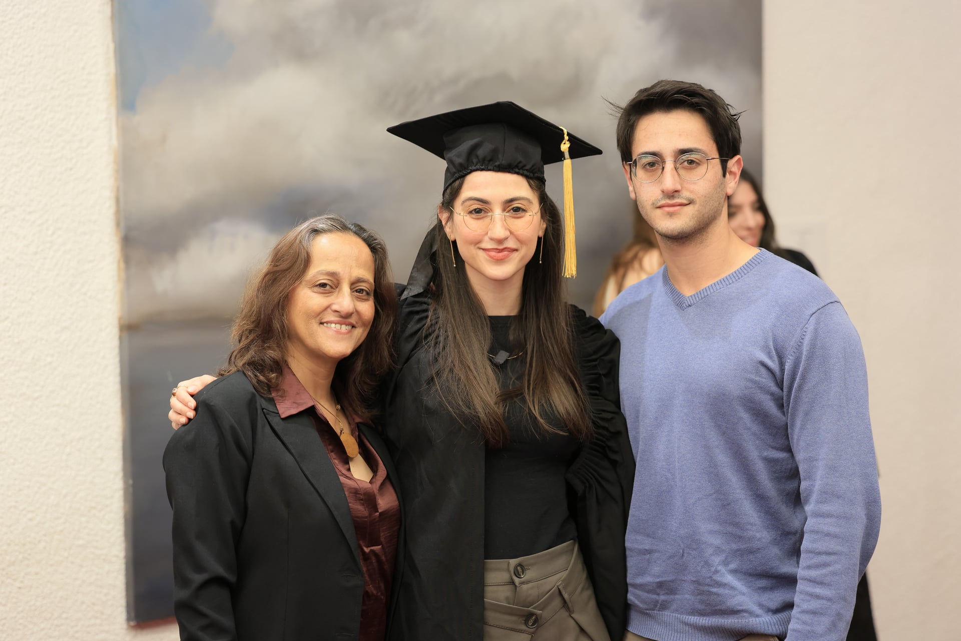 סטודנטים בטקס בוגרים