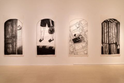 איורים של מרב סלומון, הבלתי נשכחים, בתוך חלל התערוכה