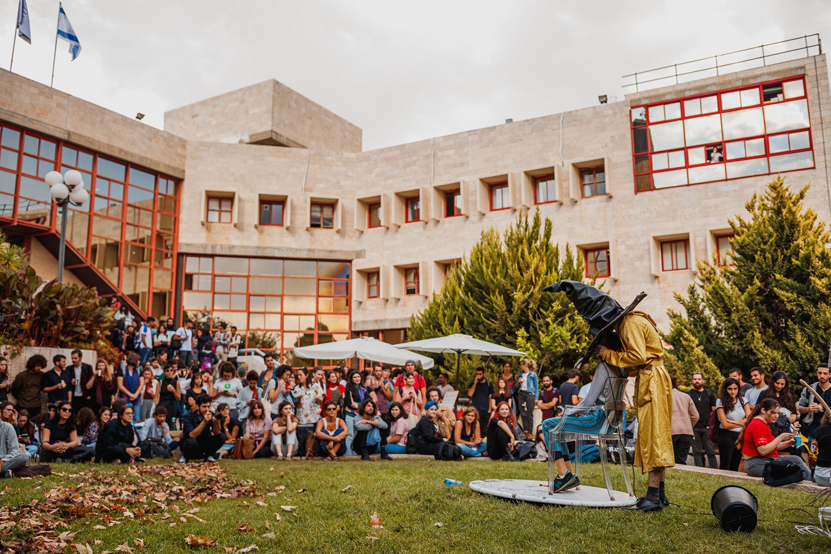 סטודנטים באירוע חודש הגאווה בקמפוס צילום: יובל נאור
