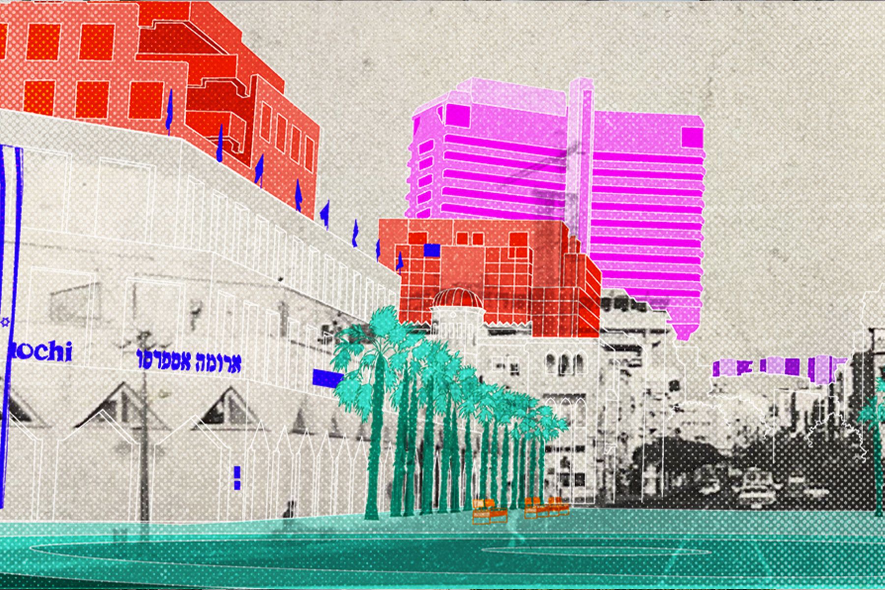 Dan Burstein, Or Zeevy, 'Off White City; Fractures of Crisis', final project, Undergraduate Program in Architecture, 2025